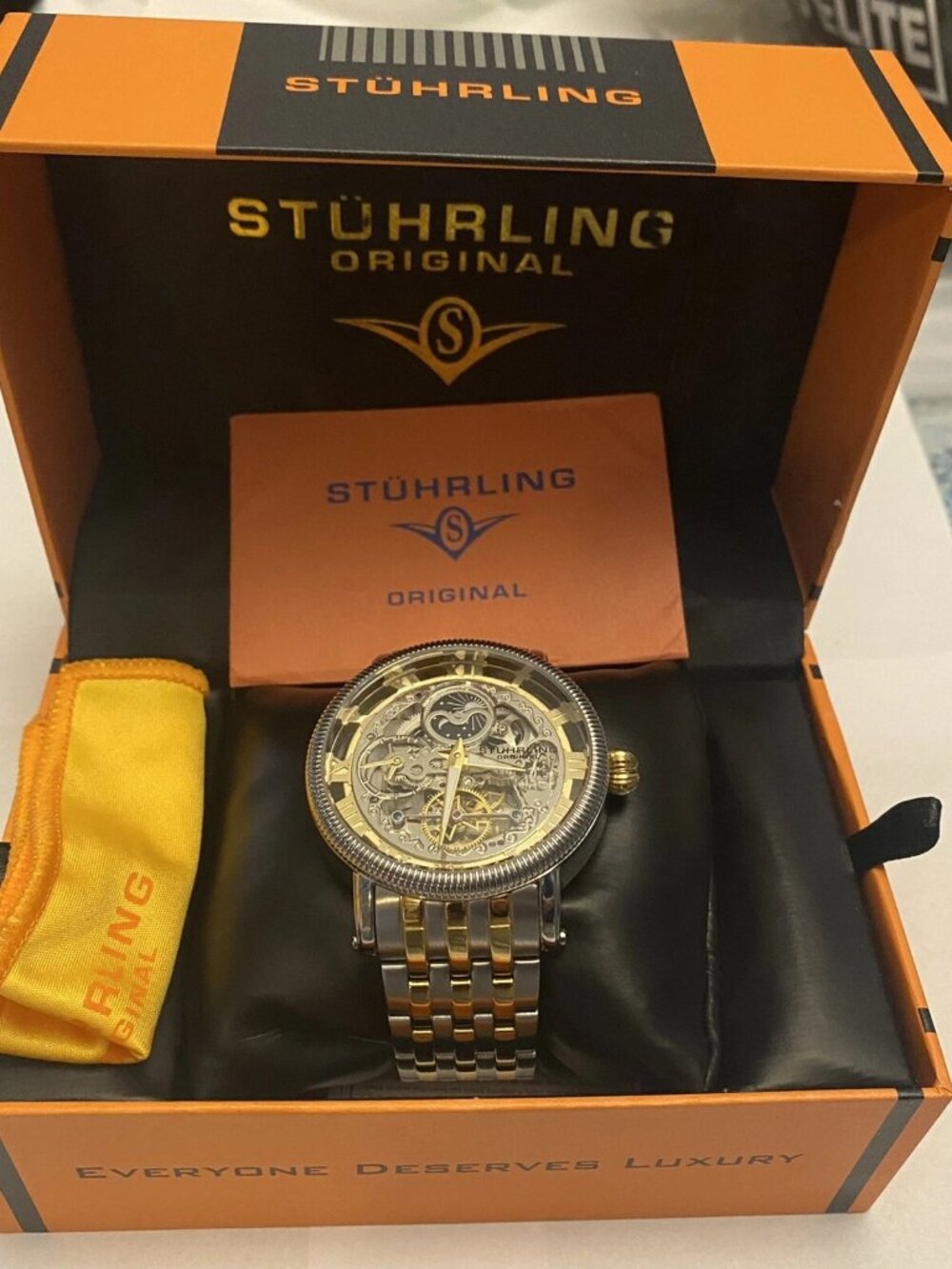 Stuhrling Legacy Automatic Rose Dial Two-tone Men's Watch M13565